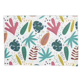 padrão tropical com folhas coloridas