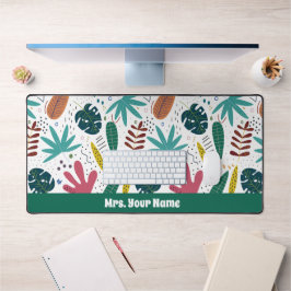 padrão tropical com folhas coloridas