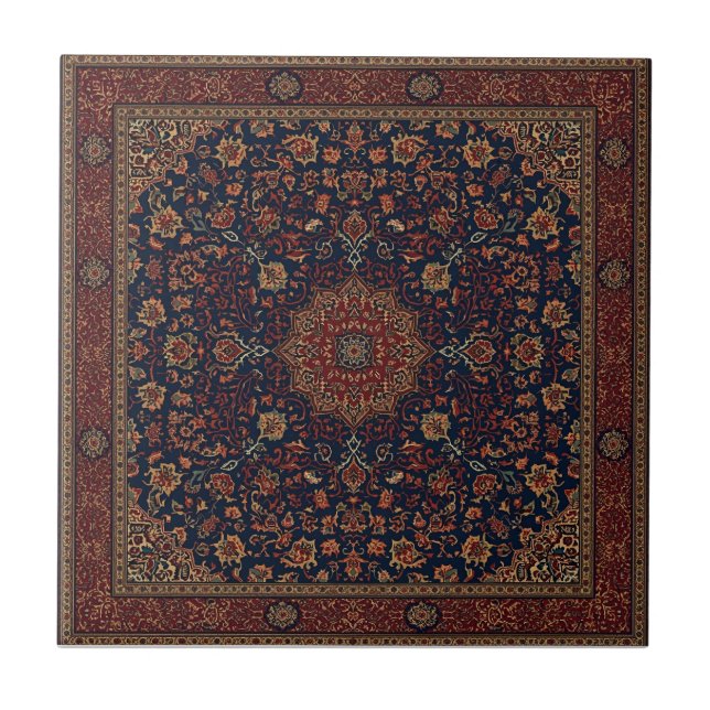 Padrão Turco Oriental Persa Antigo Vintage  (Frente)