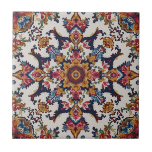 Padrão Turco Oriental Persa Antigo Vintage
