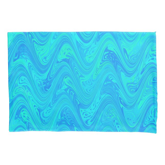 Padrão Verde Azul Marbling (Frente)