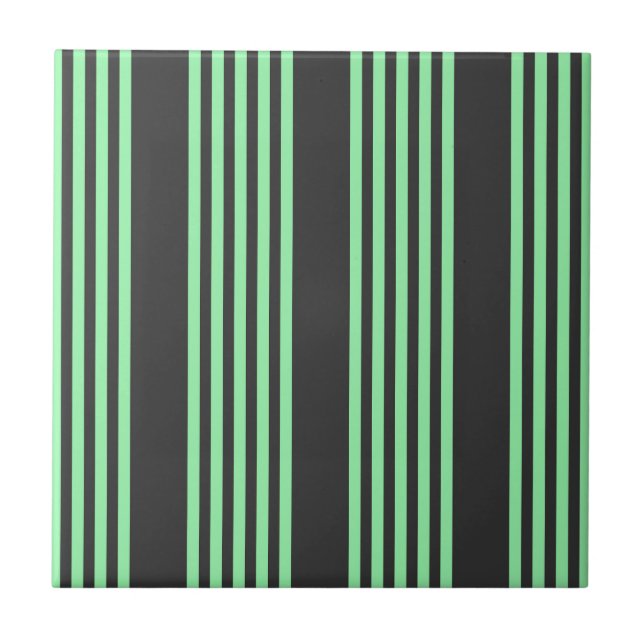 Padrão verde e carvão cinco faixas (Frente)