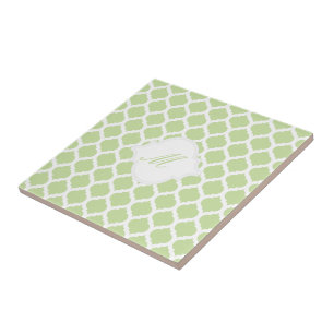 Padrão Verde marroquino com Trivet do Azulejo Mon