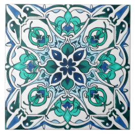 Padrão Verde Rustic Ornamentado