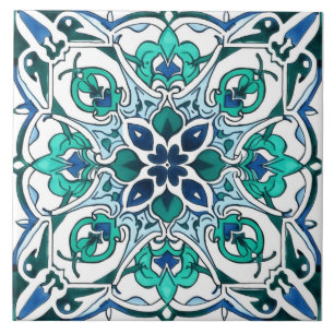 Padrão Verde Rustic Ornamentado