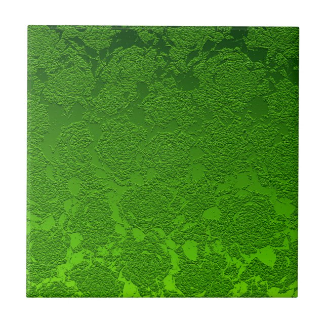 Padrão Verde Verde Decorativo Moderno (Frente)