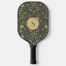 Padrão Verde Vintage no Estilo William Morris