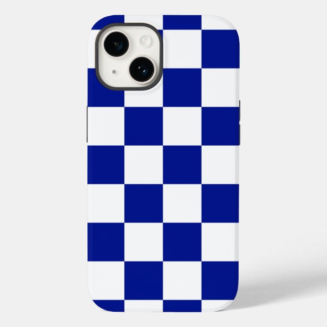 Padrão Verificado Real Azul e Branco (Verso)