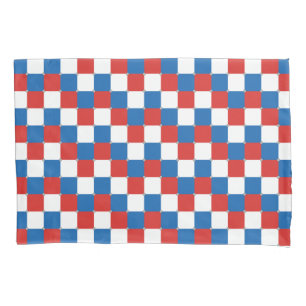 Padrão vermelho branco e azul marcado