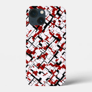 Padrão Vermelho Branco Preto da Camo Digital