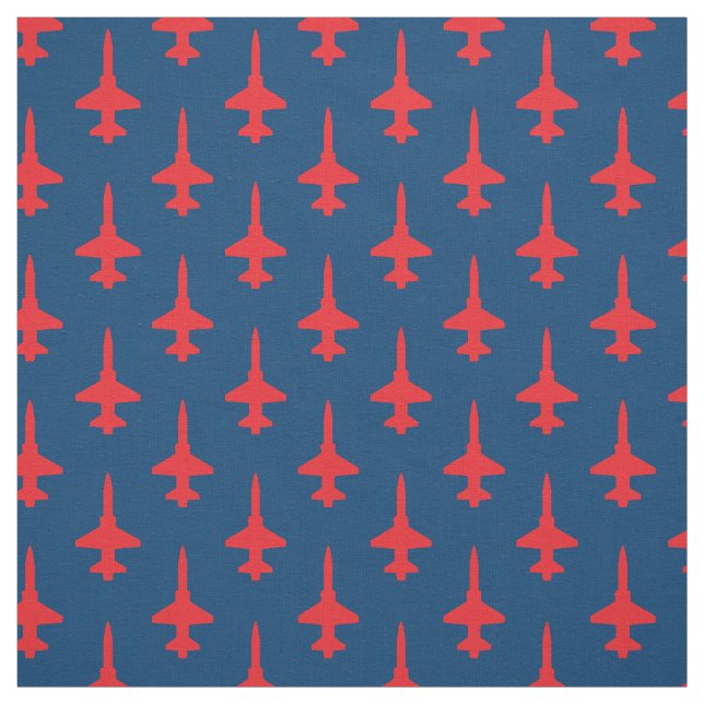 Padrão vermelho de Talon T-38 no Tecido azul escur (Modelo)