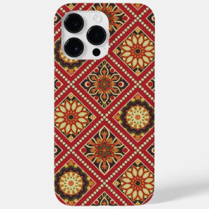 PADRÃO VERMELHO DOURADO DE CREME MANDALA
