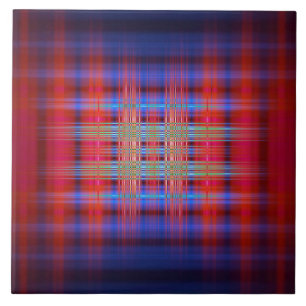 Padrão vermelho e azul