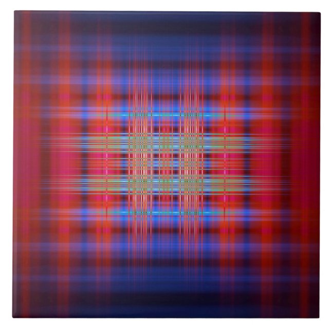 Padrão vermelho e azul (Frente)