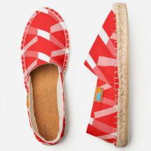 Padrão vermelho e branco