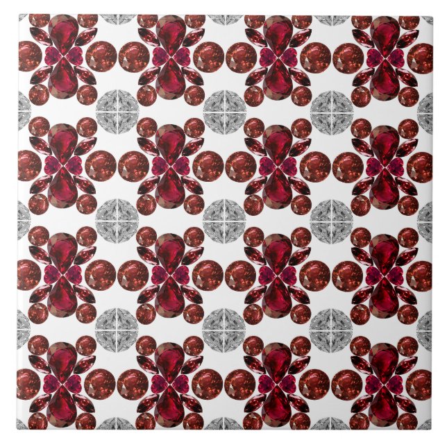 Padrão vermelho e branco (Frente)