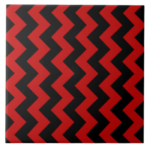 Padrão vermelho preto XIII Azulejo cerâmico