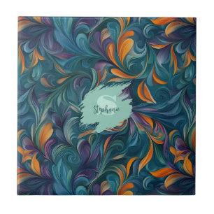 Padrão Vibrante de inspiração de Abstrato de Paisl