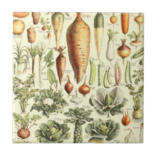 Padrão Vintage Cream Vegetables
