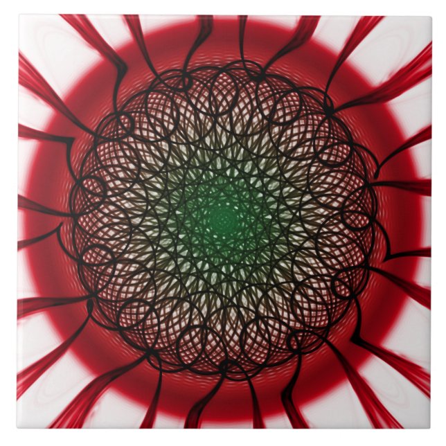 padrão visionário vermelho preto (Frente)