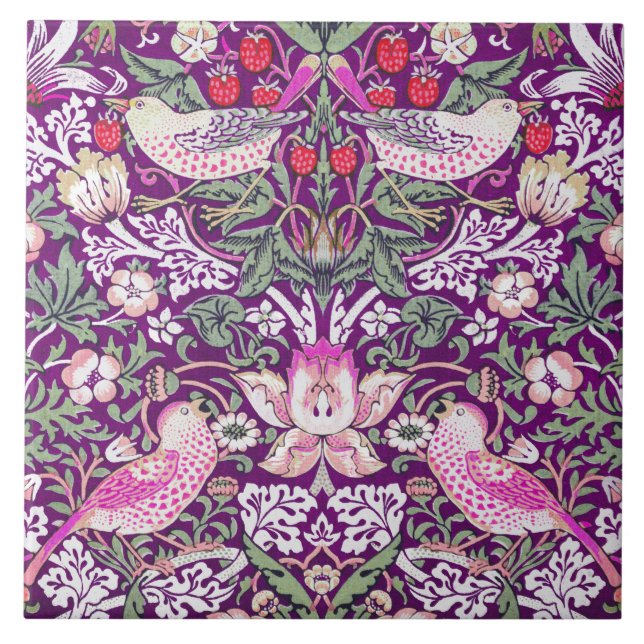 Padrão William Morris Strawberry Thief  (Frente)