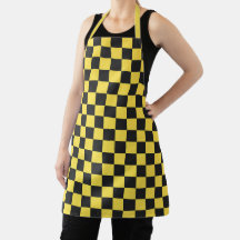Padrão xadrez amarelo e preto