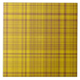 Padrão Xadrez Amarelo Marrom