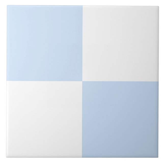 Padrão Xadrez Azul Branco (Frente)
