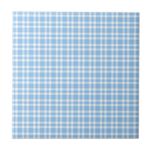 Padrão Xadrez Azul Branco