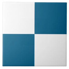 Padrão Xadrez Azul Branco Oceano