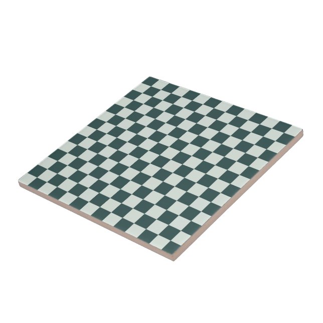 Padrão xadrez de musgo verde floresta (Lateral)