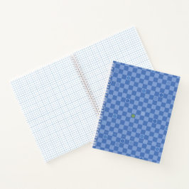 Padrão Xadrez Floral Nº 01 - Azul Claro