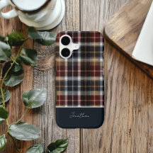 Padrão Xadrez Gingham de Inverno Personalizado e A