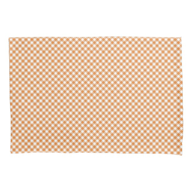 Padrão xadrez laranja e branco (Frente)