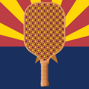 Padrão Xadrez Marrom e Dourado do Arizona