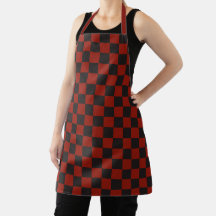 Padrão xadrez preto e vermelho profundo