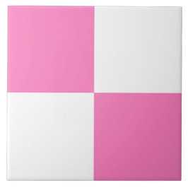 Padrão Xadrez Rosa Branco