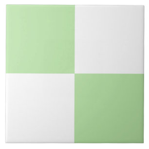 Padrão Xadrez Verde Branco