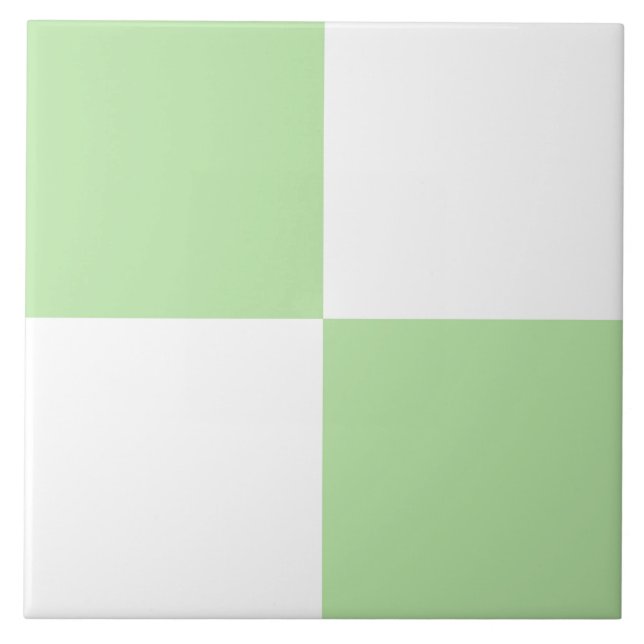 Padrão Xadrez Verde Branco (Frente)