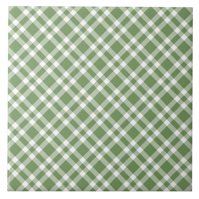 Padrão Xadrez Verde Branco (Frente)