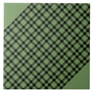 Padrão Xadrez Verde Preto