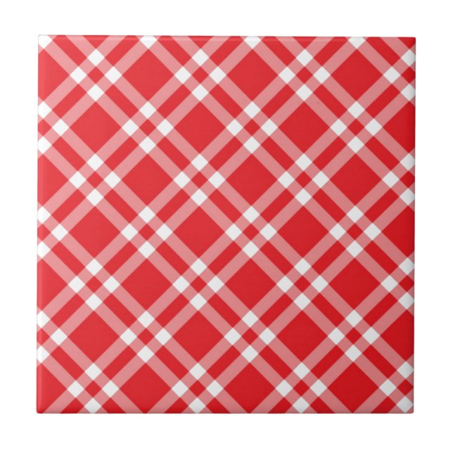 Padrão Xadrez Vermelho (Frente)