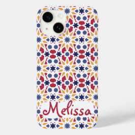 Padrão Zellije marroquino retrô com nome