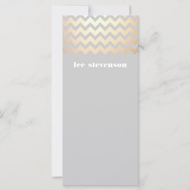 Padrão Zig Zag Dourado Preto (Frente)