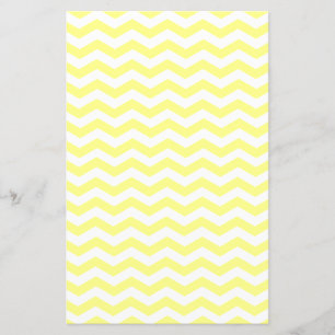 Padrão Zigzag Chevron - Amarelo claro e branco