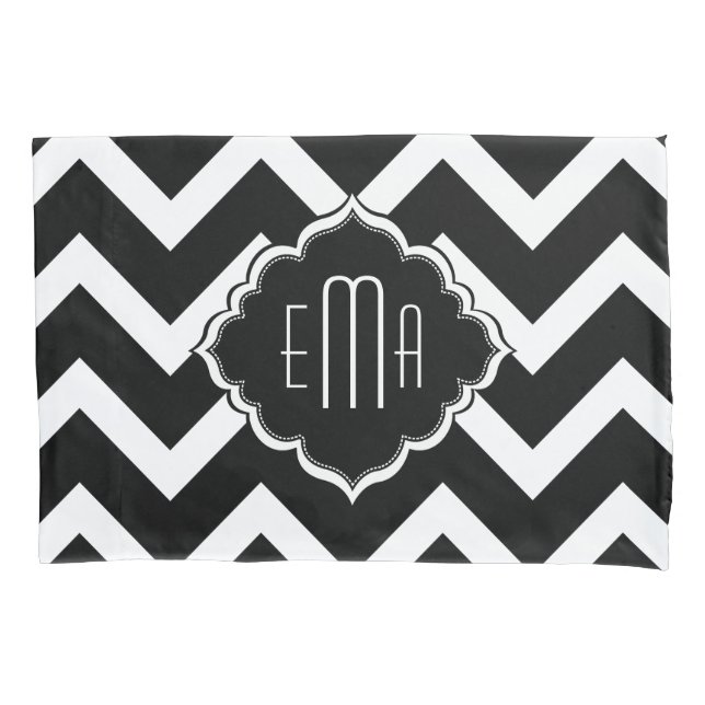 Padrão Zigzag Chevron Monograma (Frente)