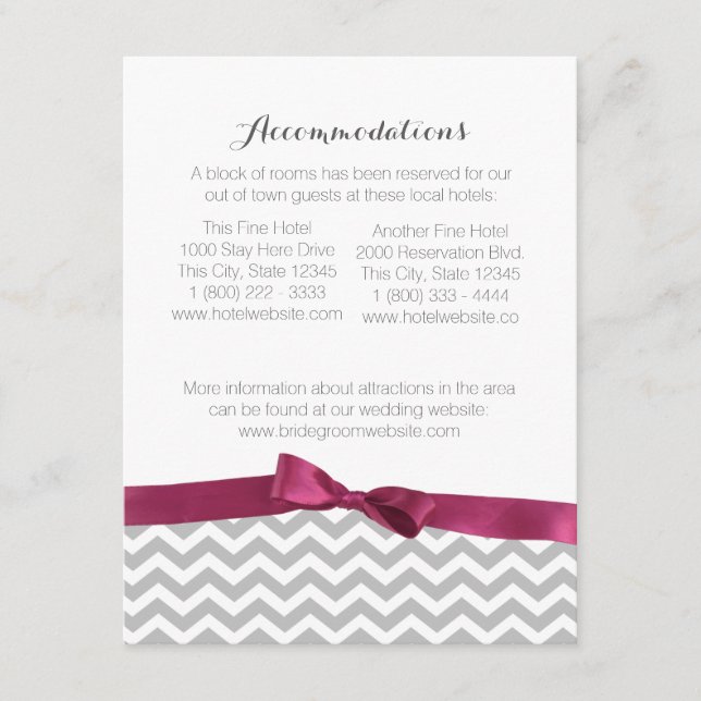 Padrão Zigzag moderno e cartão de informações do A (Frente)