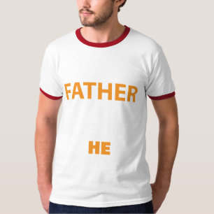 Padre Ele é Camisa Básica de Ringer Masculina