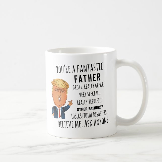 Padre Trump, Pai engraçado Aniversário, caneca Dia (Direita)