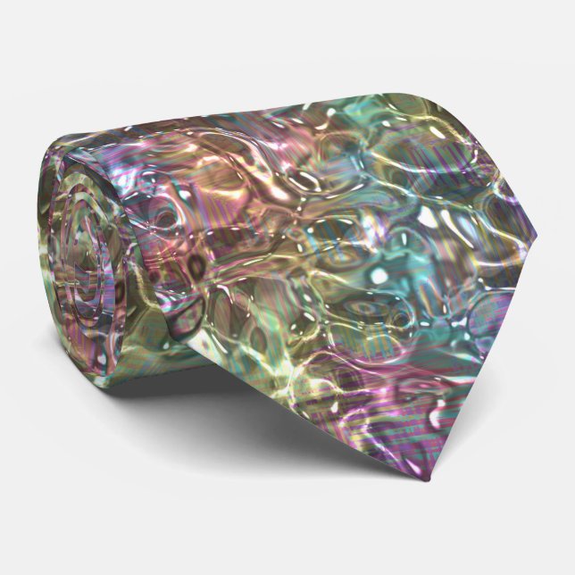 Padrões abstrato 51A-B Opções Gravatas personaliza (Rolled)